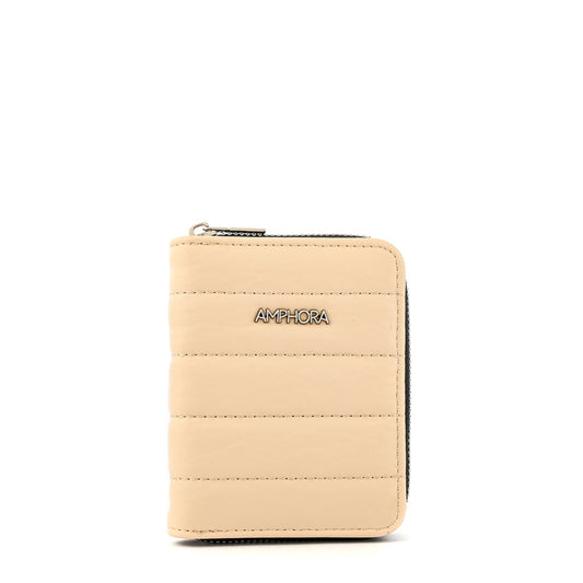 Billetera tipo estuche mediana anima beige