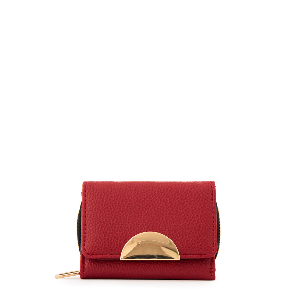 Billetera pequeña naty rojo oscuro