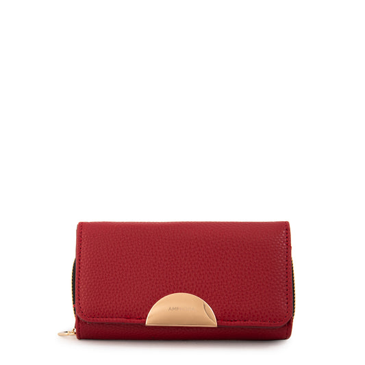 Billetera mediana naty rojo oscuro