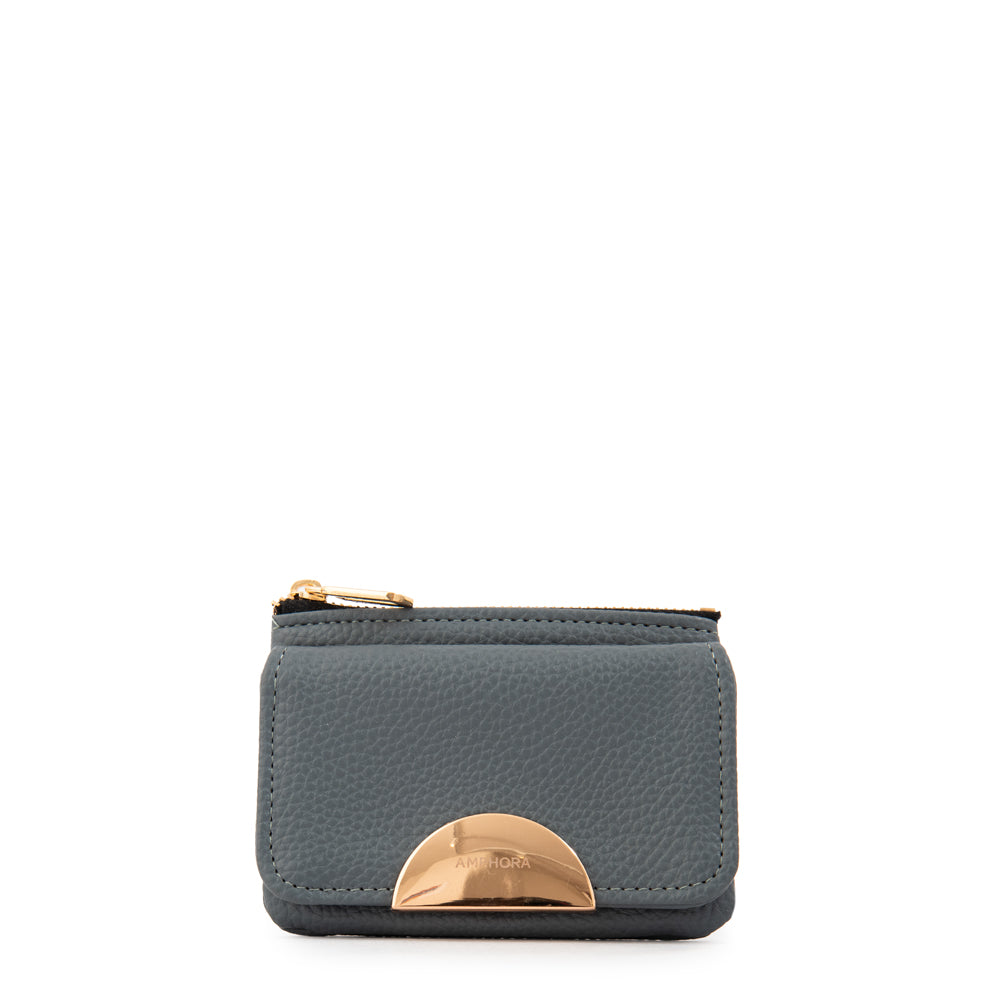 Monedero con bolsillo frontal naty pequeña denim