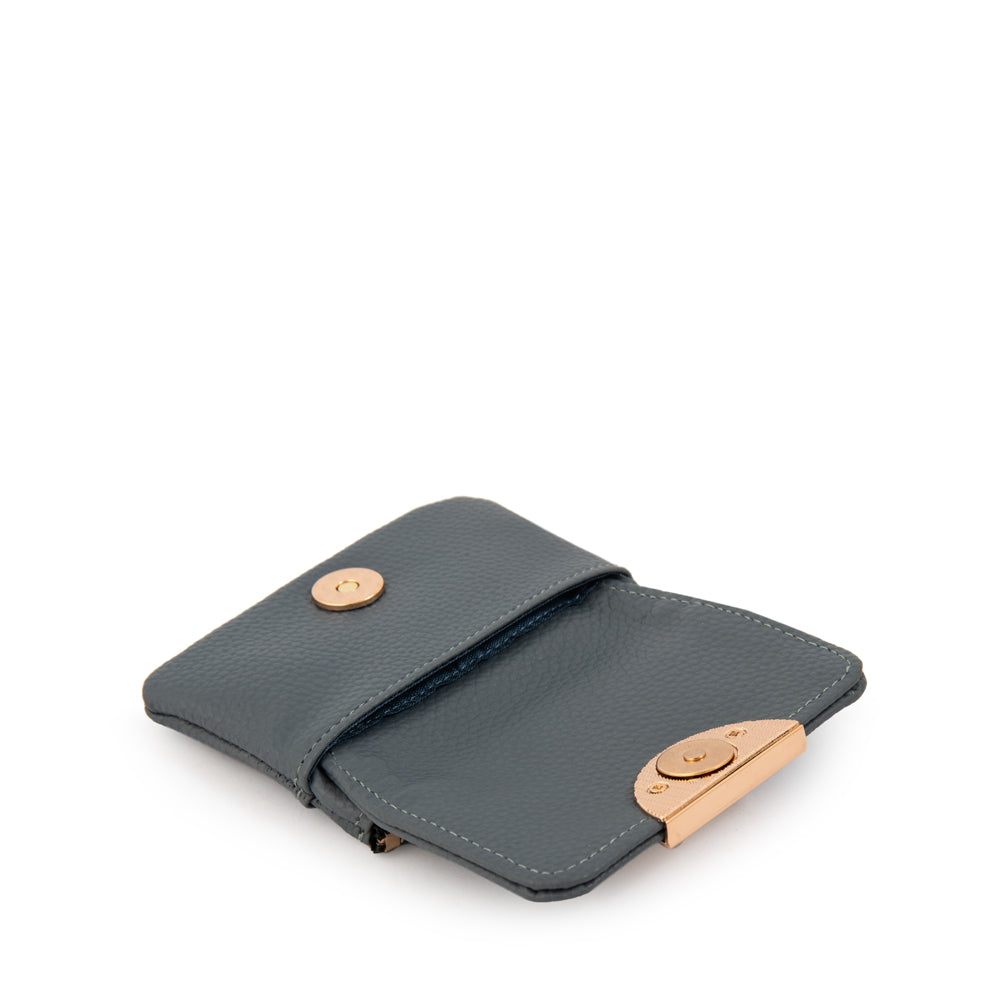 Monedero con bolsillo frontal naty pequeña denim