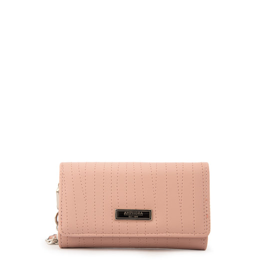 Billetera mediana guinea rosado claro