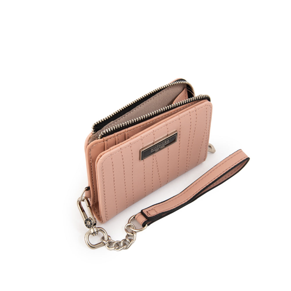 Billetera guinea pequeña rosado claro