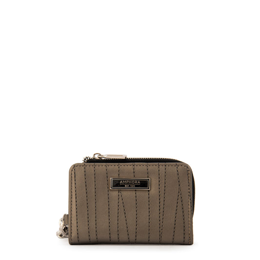 Billetera pequeña guinea plateado oscuro