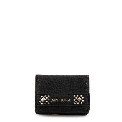 Tarjetero con bolsillo interior pequeña bissau negro