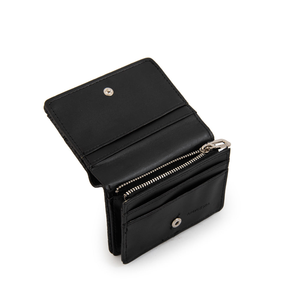 Tarjetero con bolsillo interior pequeña bissau negro