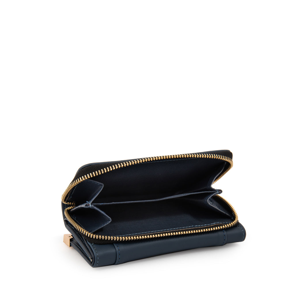 Billetera mediana corcega azul oscuro