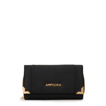 Billetera pequeña corcega negro