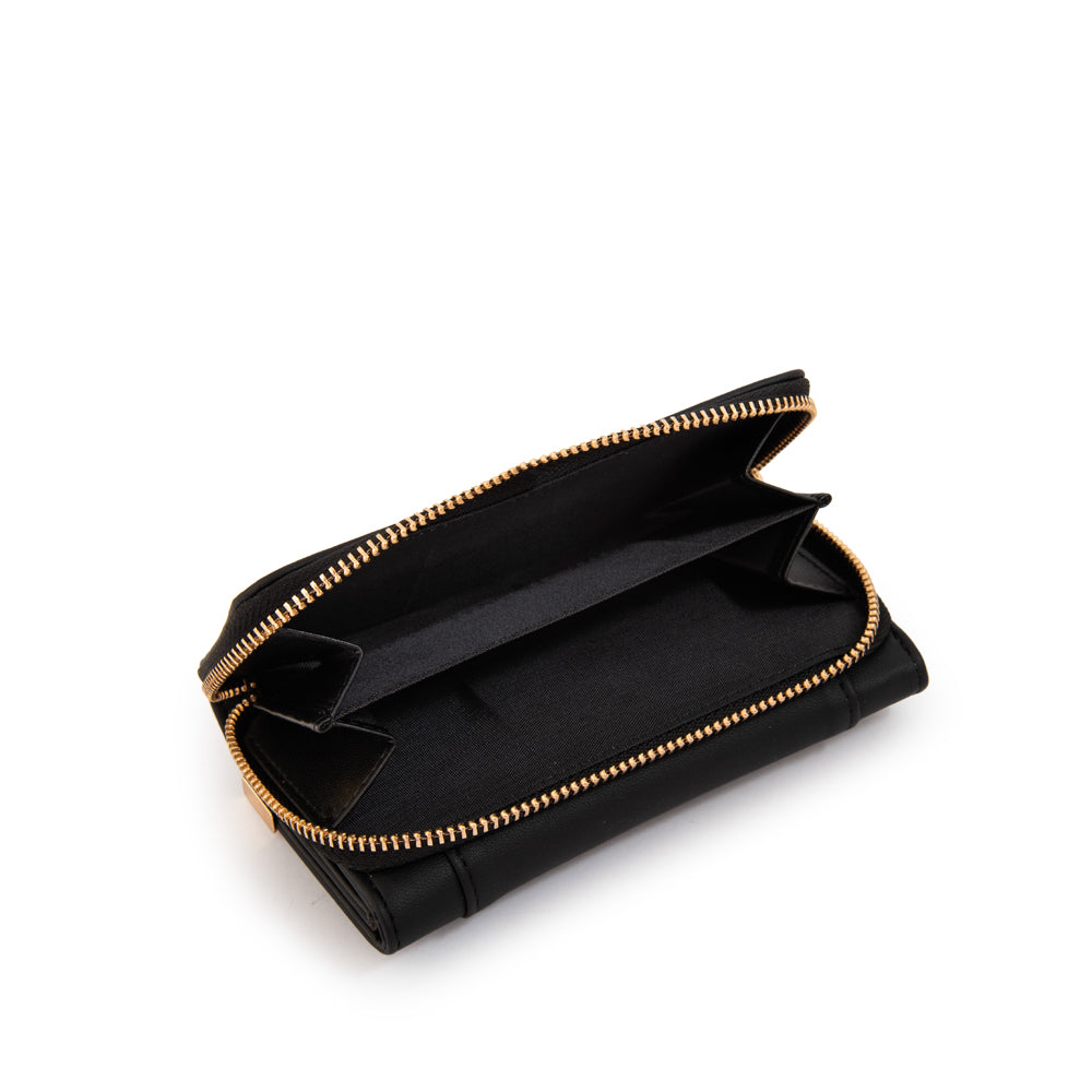 Billetera pequeña corcega negro