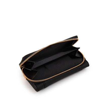 Billetera pequeña corcega negro