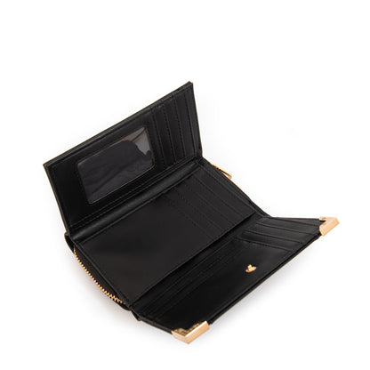 Billetera pequeña corcega negro