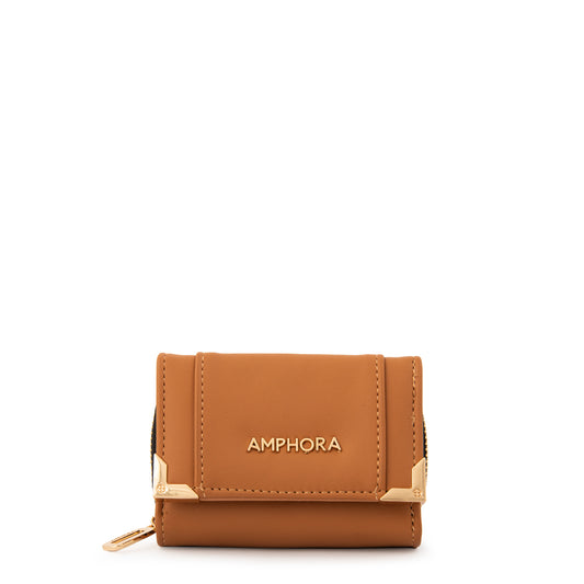 Billetera pequeña corcega camel