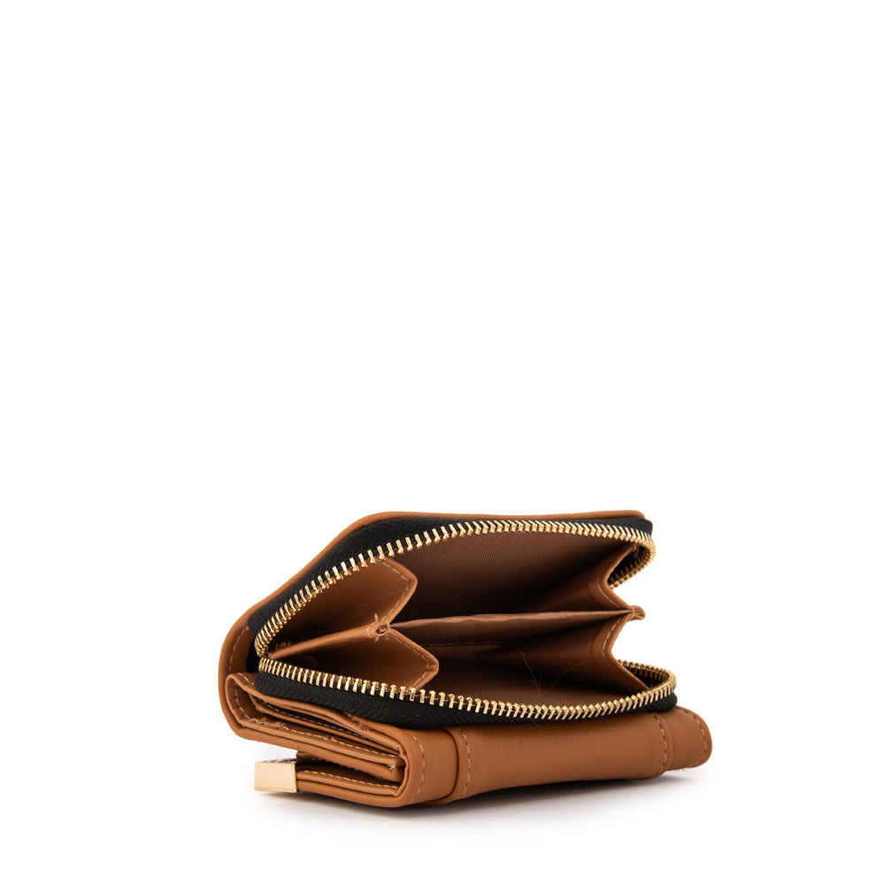 Billetera pequeña corcega camel