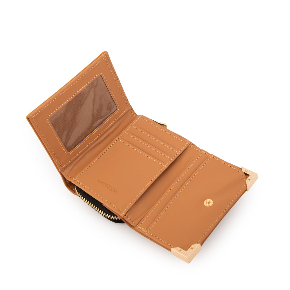 Billetera corcega pequeña camel