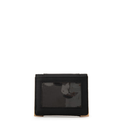 Tarjetero con ventana pequeña corcega negro