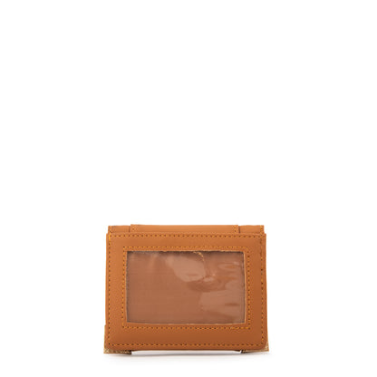 Tarjetero con ventana pequeña corcega camel