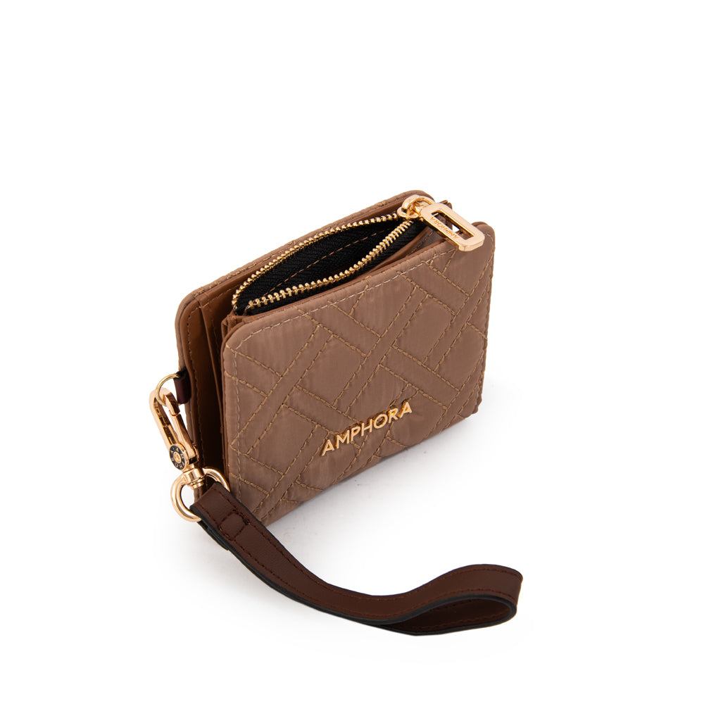 Billetera gambia pequeña beige oscuro