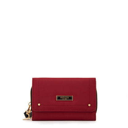 Billetera mediana canada rojo oscuro