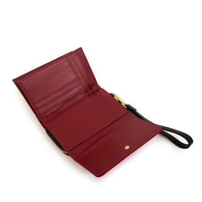 Billetera mediana canada rojo oscuro