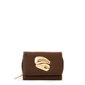 Billetera lizet pequeña café oscuro