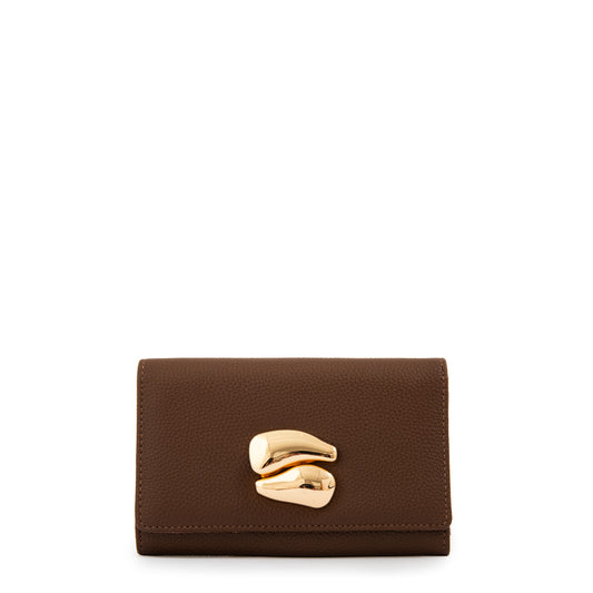 Billetera mediana lizet café oscuro