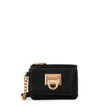 Monedero con bolsillo frontal grecia pequeña negro