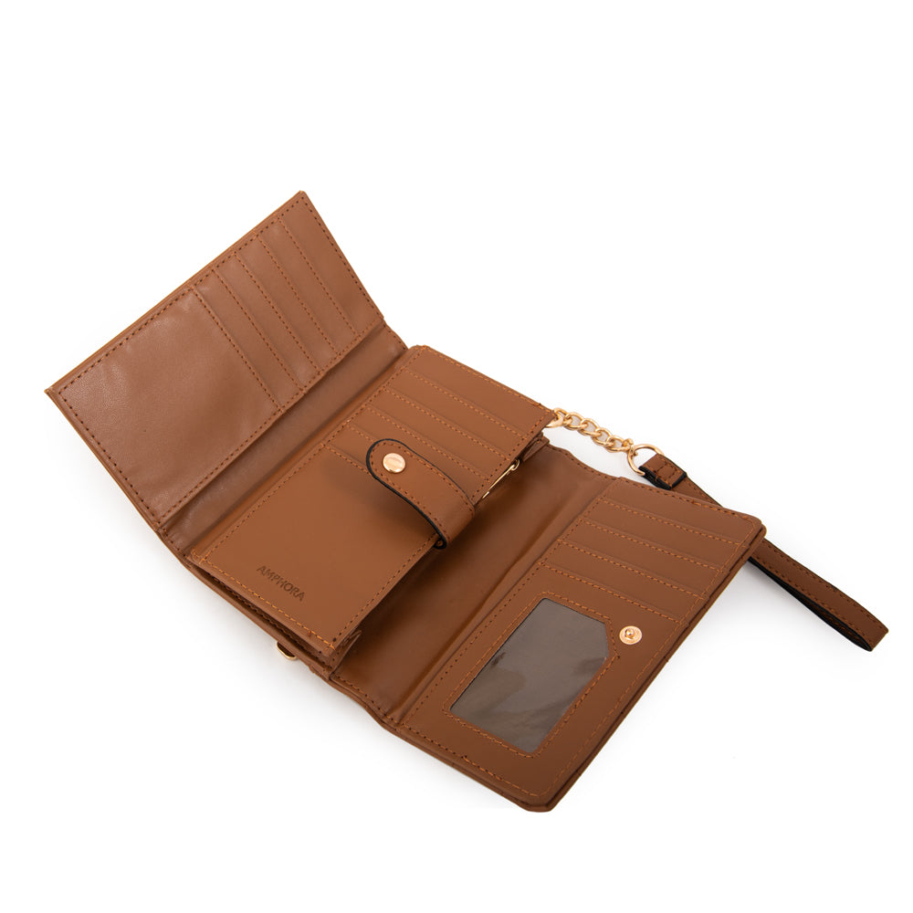 Billetera grecia mediana café