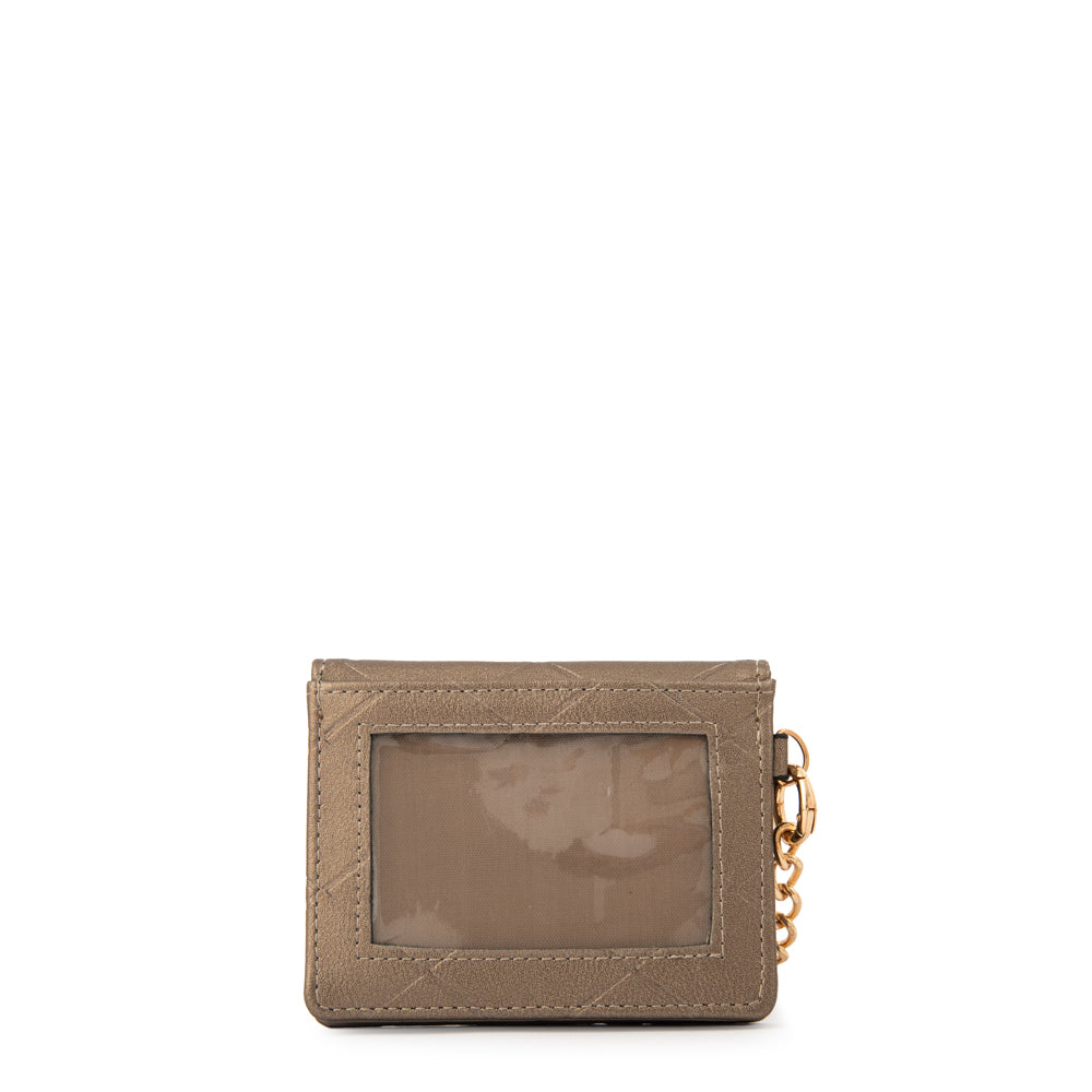 Tarjetero pequeña suiza plateado oscuro