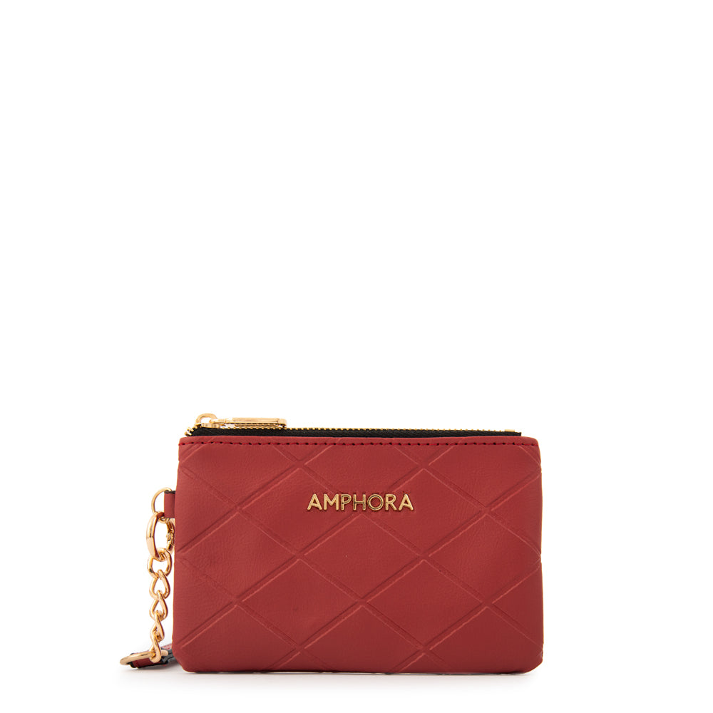 Monedero pequeña suiza rojo oscuro