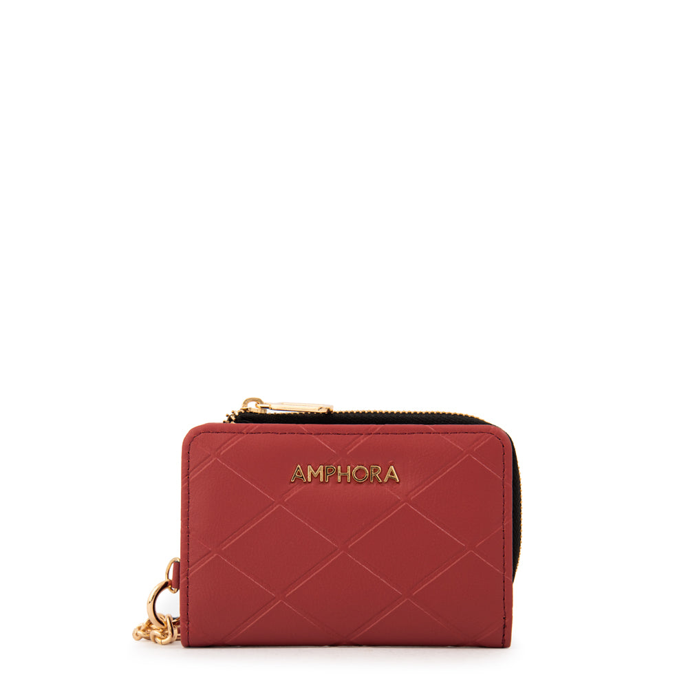 Billetera suiza pequeña rojo oscuro
