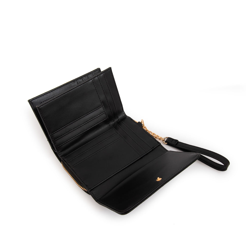 Billetera mediana suiza negro