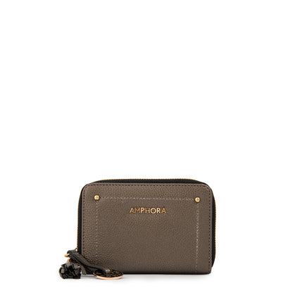 Billetera mediana etiopia plateado oscuro