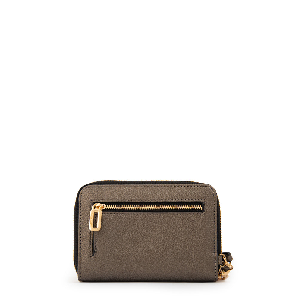 Billetera mediana etiopia plateado oscuro