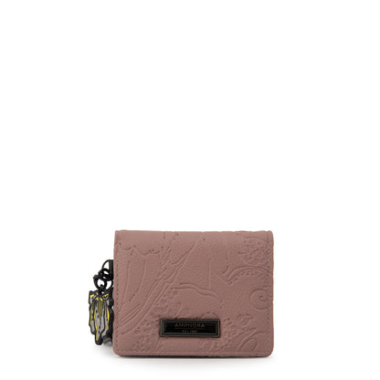 Tarjetero voyage pequeña rosa viejo