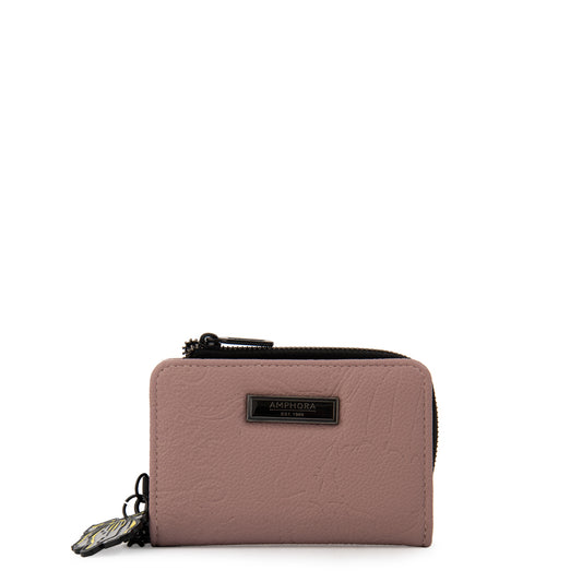 Billetera voyage pequeña rosa viejo