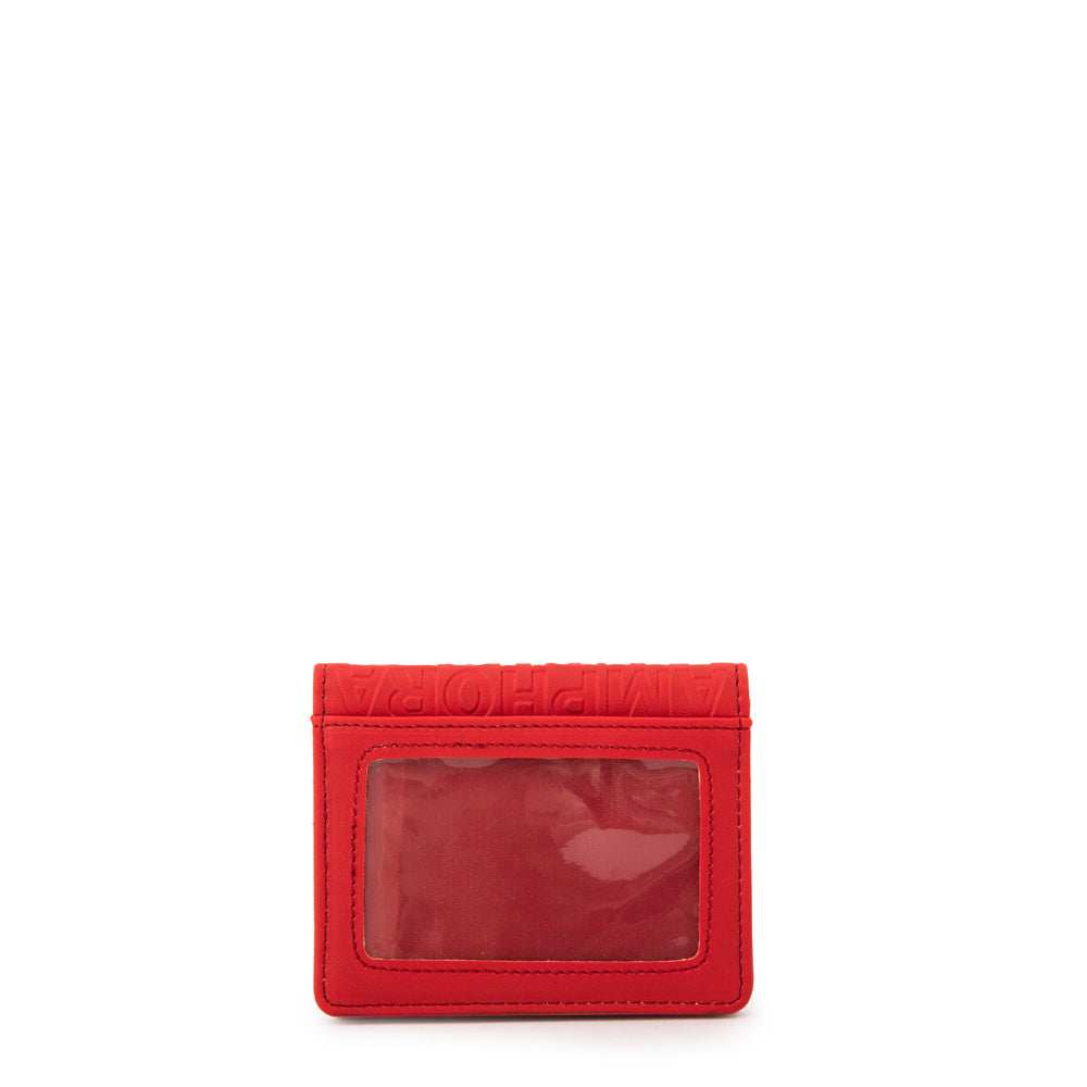 Tarjetero lydia pequeña rojo