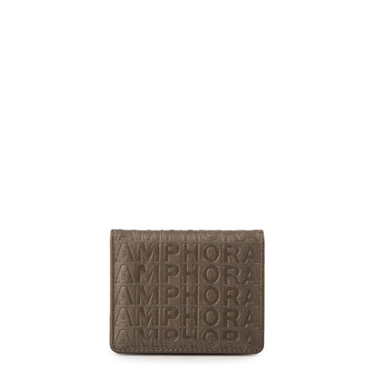 Tarjetero lydia pequeña plateado oscuro