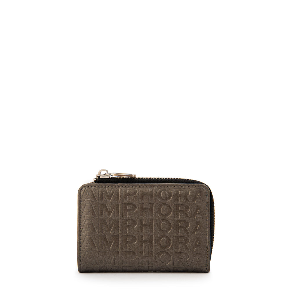 Billetera lydia pequeña plateado oscuro