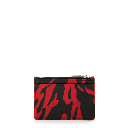 Tarjetero monedero katrio pequeña rojo