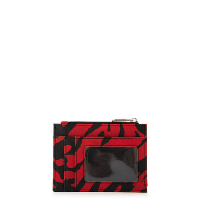 Monedero tarjetero katrio pequeña rojo