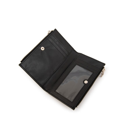 Billetera doble croma pequeña negro