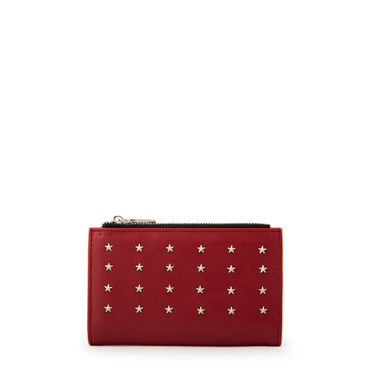 Billetera doble croma pequeña rojo