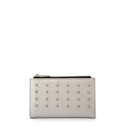 Billetera doble croma pequeña plateado