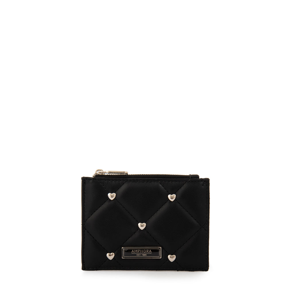 Monedero tarjetero heder pequeña negro