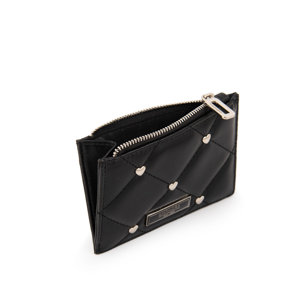 Monedero tarjetero heder pequeña negro