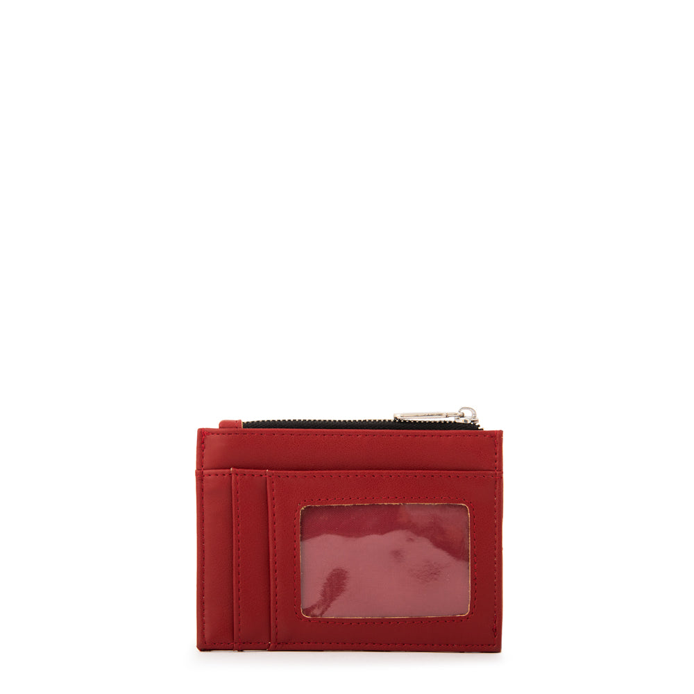 Monedero tarjetero heder pequeña rojo
