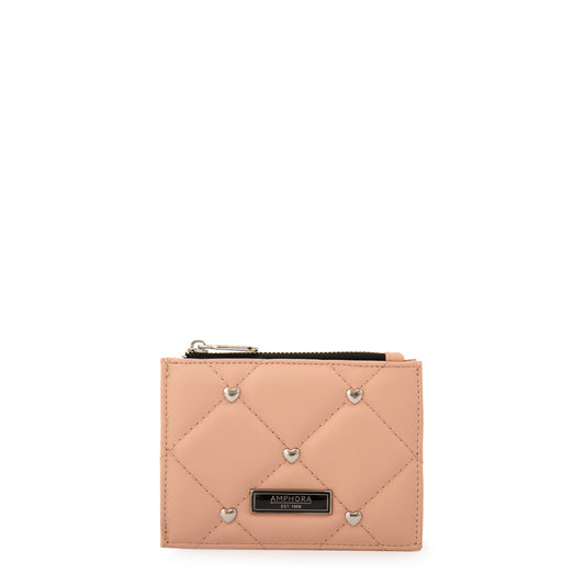 Monedero tarjetero heder pequeña rosa viejo