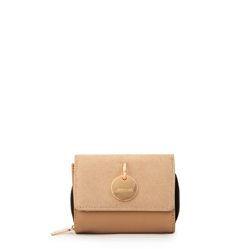 Billetera maggie pequeña beige