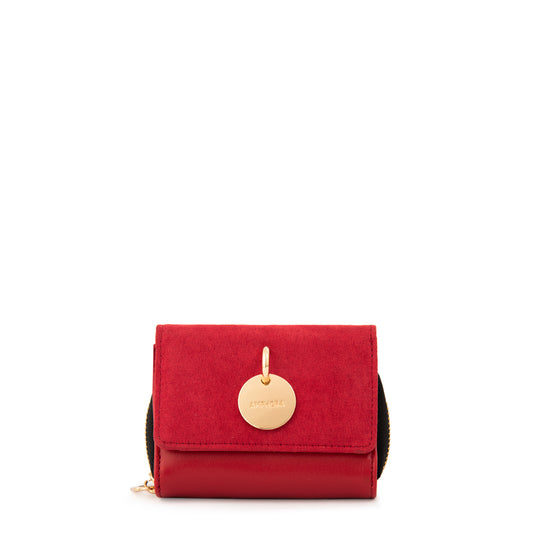 Billetera maggie mediana rojo