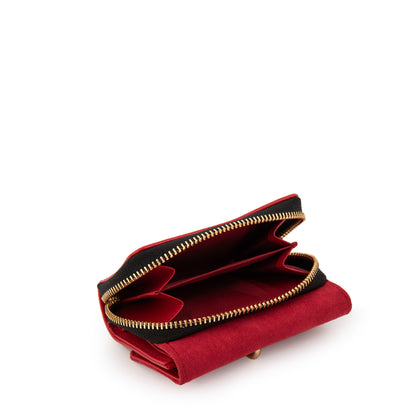 Billetera maggie mediana rojo